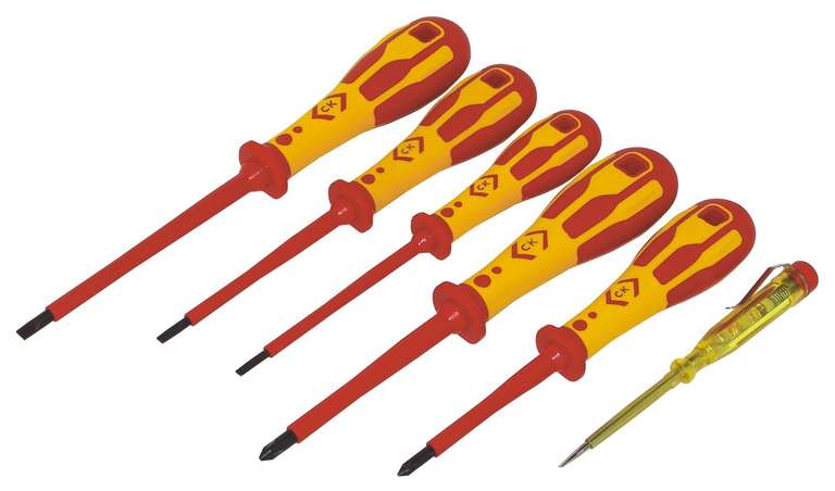 C.K 49182 Dextro VDE 6 Piece Screwdriver Set Slotted/Phillips