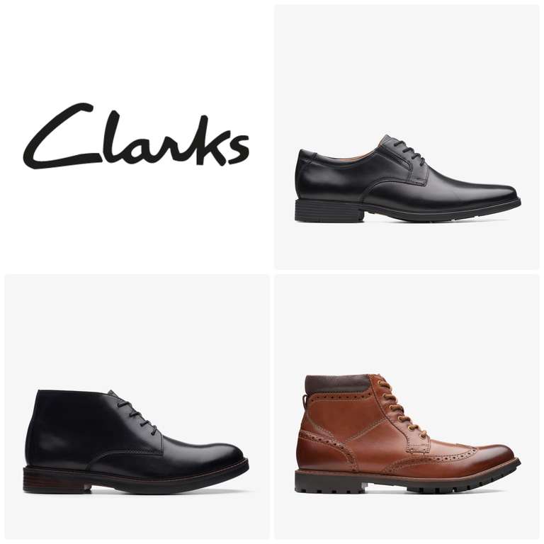Clarks Sale (1,100+ Items - Men/Women/Children) -Extra 10% Off W/Code - Tilden Shoes £28.80 / Curington Boots £30.60 / Huntsham Boots £28.80