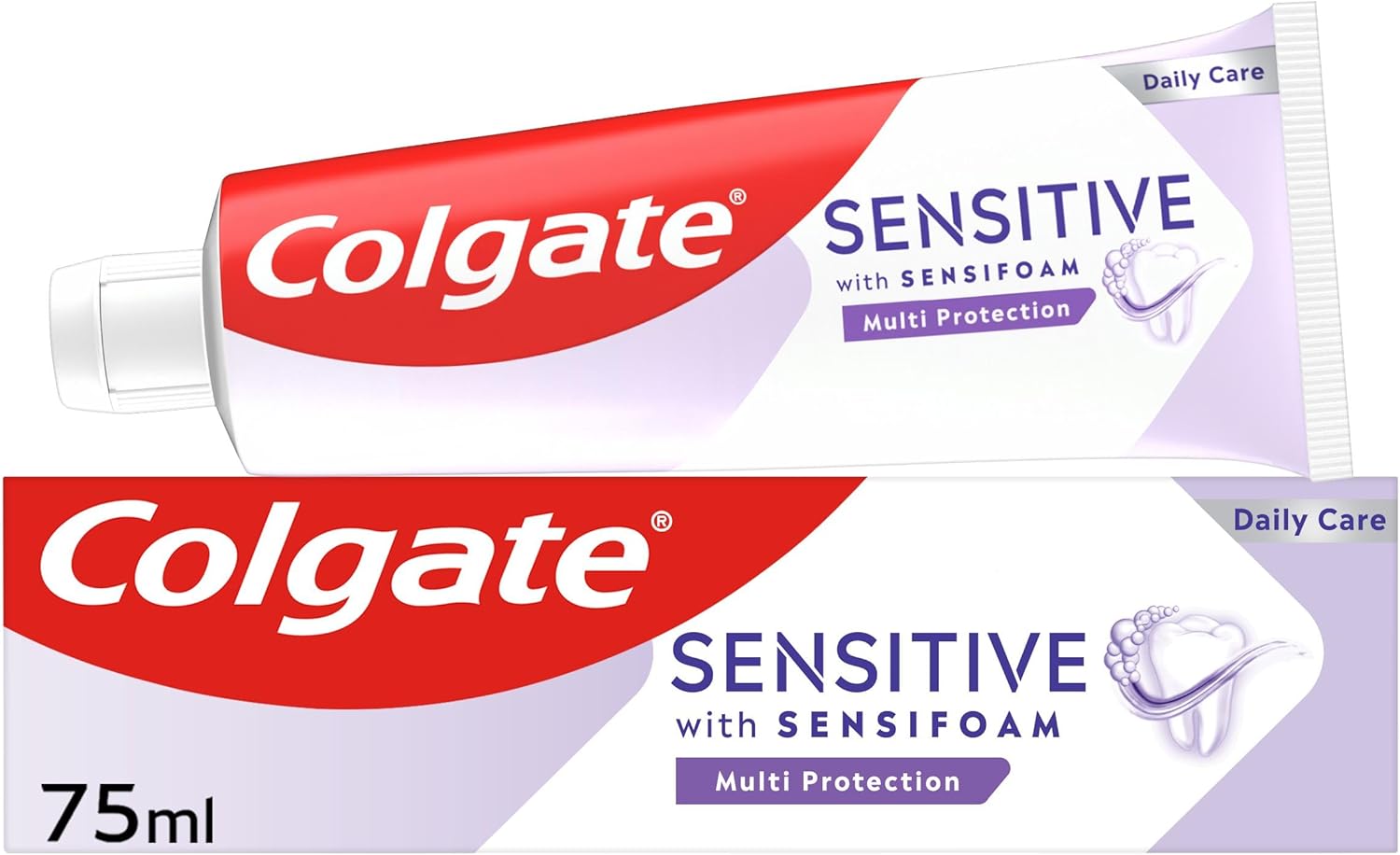 Colgate Sensitive with Sensifoam Multi Protection Toothpaste 75ml - Fluoride Toothpaste - Cavity Protection - £1.31 S&S + W/Voucher