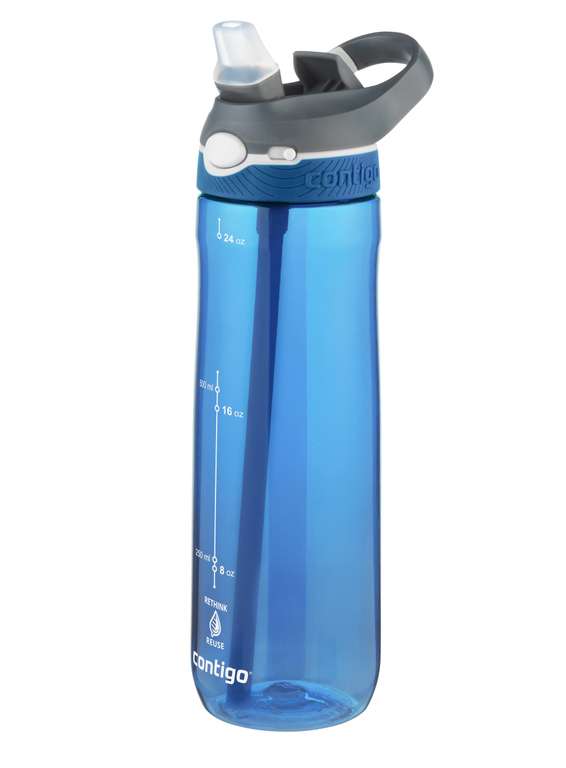 Contigo Cortland Autoseal Water Bottle | Large 720ml BPA Free Drinking Bottle | Sports Flask | Leakproof Drink Bottle