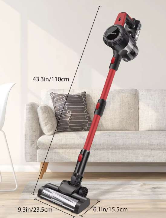 DayPlus Cordless Vacuum Cleaner 8 in 1,Handheld Stick Vacuum with LED Light (w/Code) Sold By Zhitaozhang Tool Store