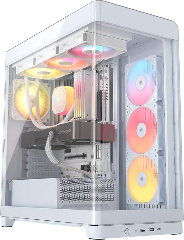 CORSAIR Frame 4500X RS-R (2025) ARGB White Tempered Glass Modular Mid Tower PC Case