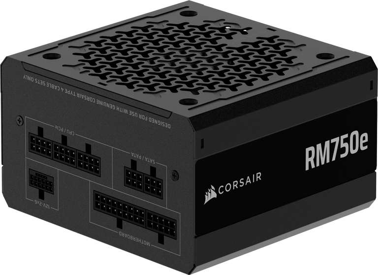 CORSAIR RM750e (2025) Fully Modular Low-Noise ATX Power Supply with 12V-2x6 Cable – ATX 3.1 & PCIe 5.1 Compliant