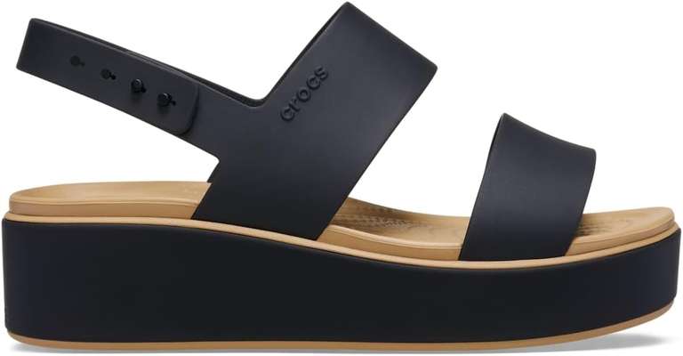 Crocs Women's Brooklyn Matte Wrap Low Wedge Sandal Size 6 - Black / Other Sizes on Sale Too