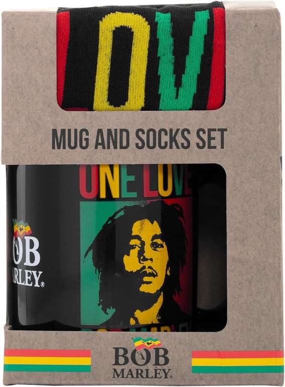 Pyramid International David Bowie / Bob Marley Mug and Socks Gift Set