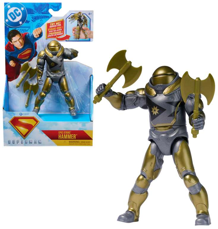 DC Comics, SUPERMAN 15-cm Action Figure, Authentic SUPERMAN Movie Styling, Super Heroes Kids’ Toys