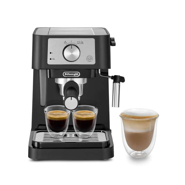 De'Longhi Stilosa - Manual Espresso Machine Manual Milk Frother, Black - W/Voucher