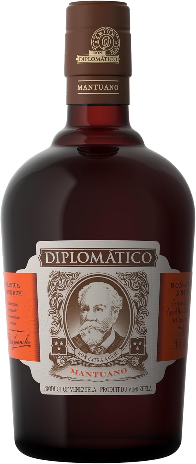 Diplomatico Mantuano Venezuelan Aged Rum Gift Set with Glass, 70cl, 40% ABV