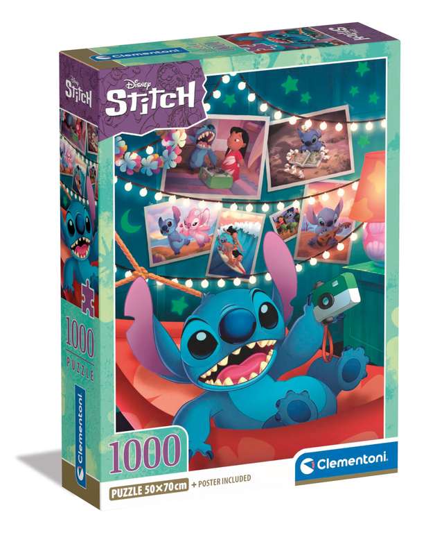 Clementoni - 39793 - Puzzle Disney Stitch - Jigsaw Puzzle 1000 Pieces