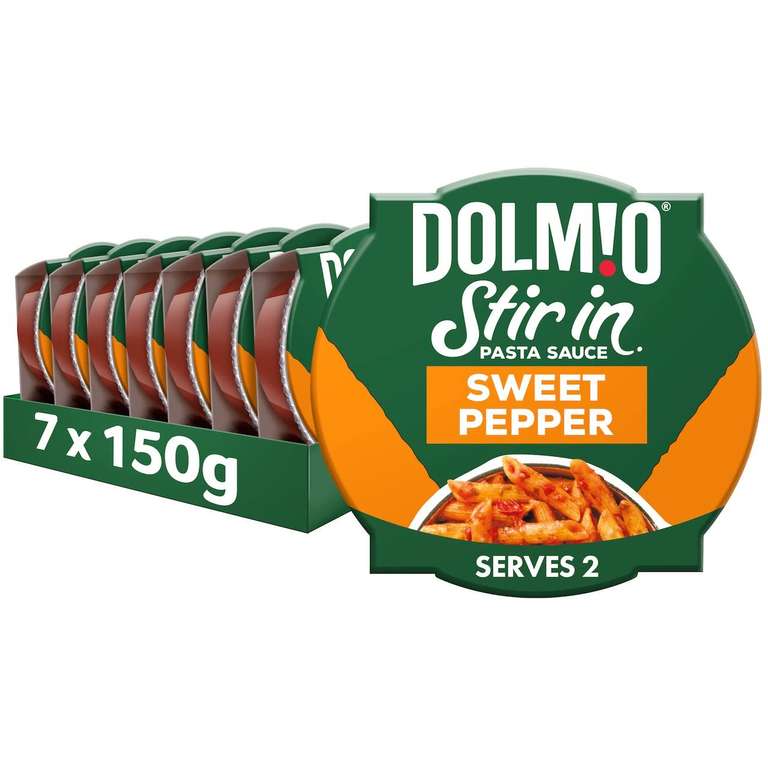Dolmio Stir In Sweet Pepper Pasta Sauce, Bulk Multipack 7 x 150g Pots
