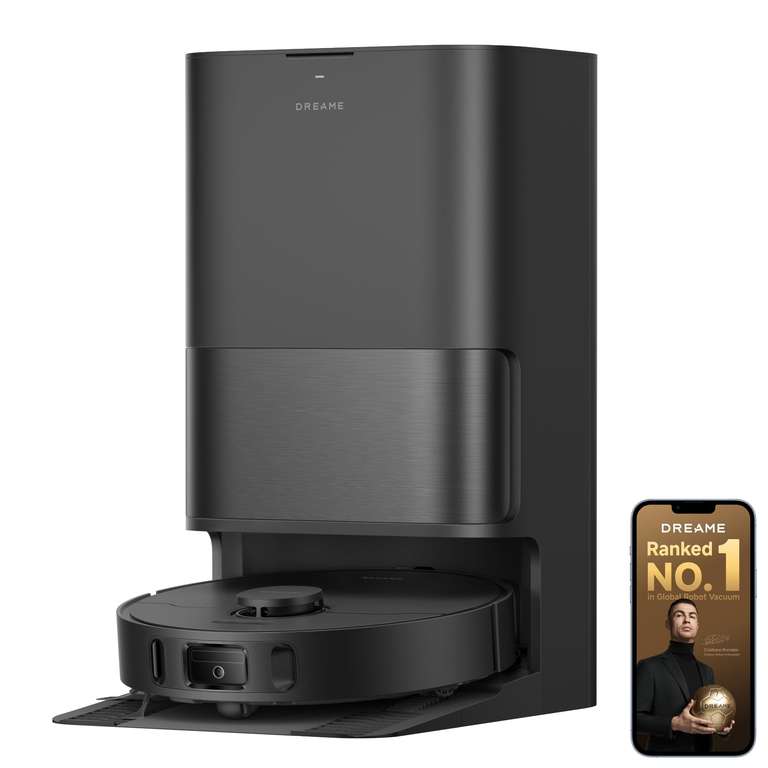 102° - dreame L40 Ultra AE Robot Vacuum and Mop, TriCut Brush, 19,000Pa Suction Diverse Brush Selection, MopExtend Technology (L40s Pro Ultra £399)