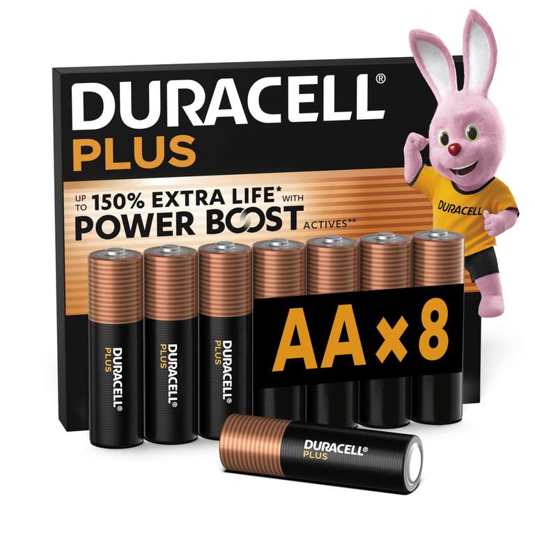 Duracell Plus AA LR6 Power Boost Alkaline Batteries 1.5V - 20 Pack - sold by STOCS UK