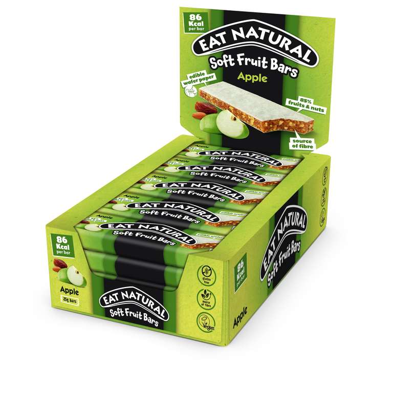 Eat Natural Soft Fruit Bars, Apple, Dates & Almonds, 15 x 25g (£3.50 S&S)
