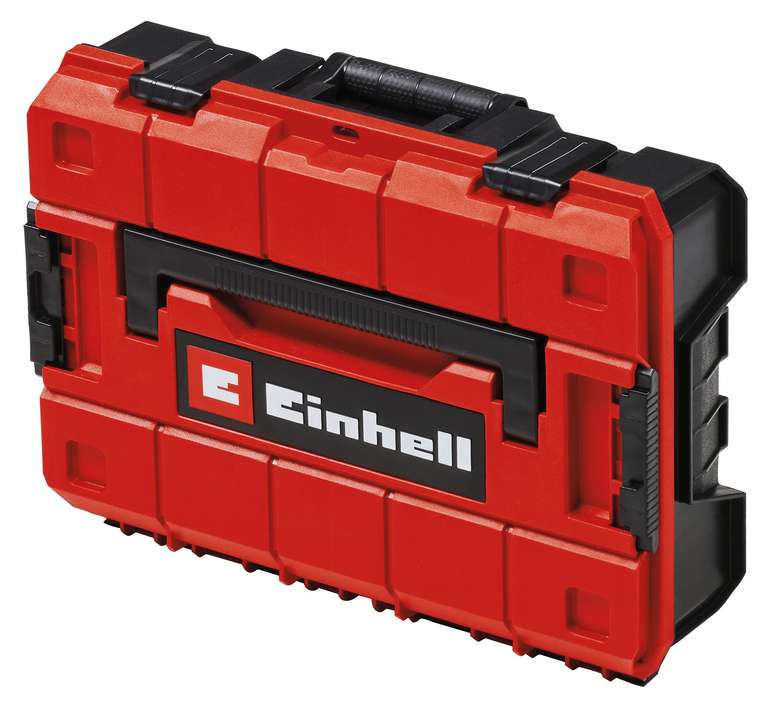 Einhell E-Case S-F System Storage Case - Power Tool Box, Stackable, Lockable, Splash-Proof, Protective Storage,Includes 2 Foam Inserts