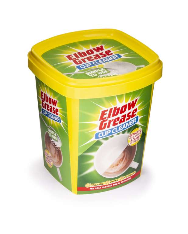 Elbow Grease Cup Cleaner Granules (350g) Easy Tea & Coffee Stain Remover