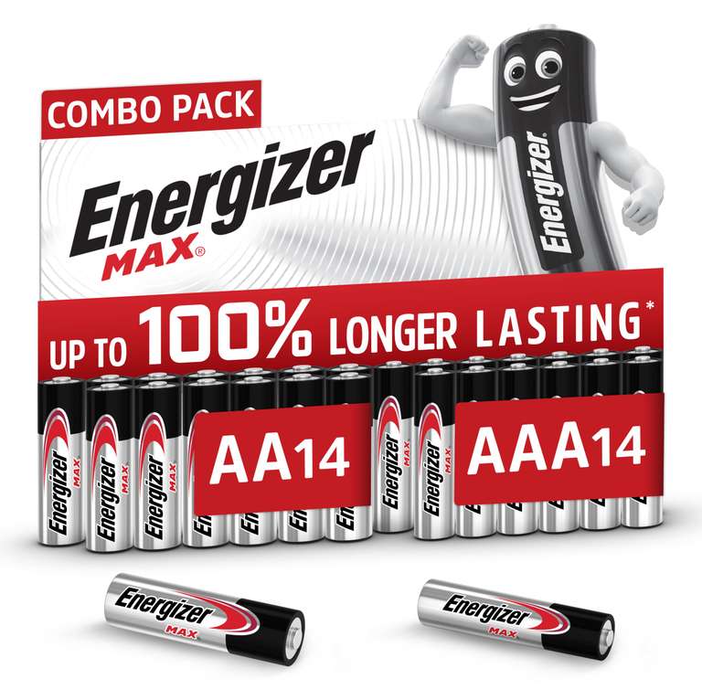 Energizer Max - AA + AAA Batteries (28 Combo Pack)