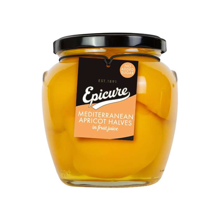 Epicure Premium Mediterranean Apricots Fruit Juice, Naturally Delicious, 540 g (Pack of 1)