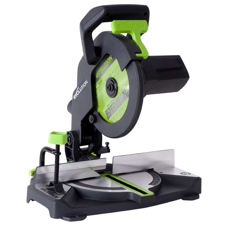 Evolution Power Tools F210CMS Compound Mitre Saw (1200 W, 230V, 210 mm)