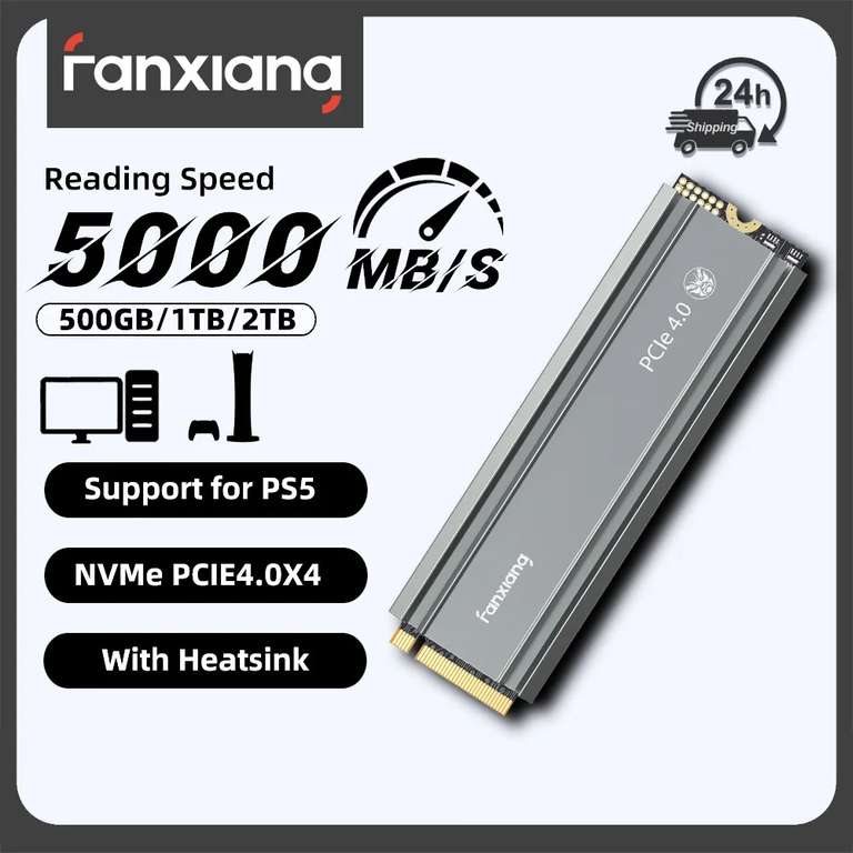 Fanxiang S660 2TB M.2 NVMe SSD PCIe4.0x4 5000MB/s Internal Solid State Drive @ Fanxiang Global Flagship Store