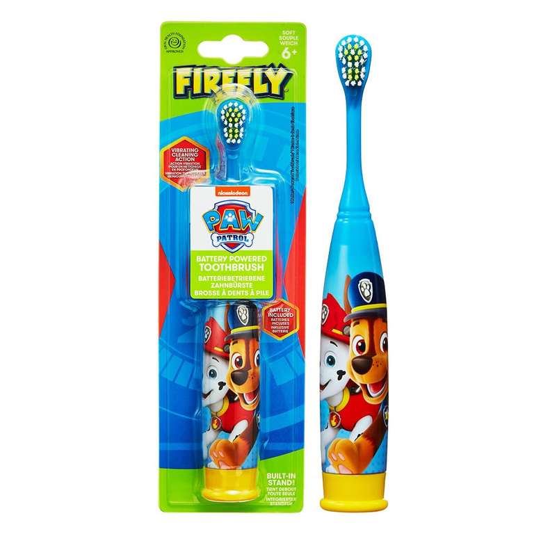 Firefly Paw Patrol Turbo Power Toothbrush – Chase & Friends Rescue Smiles– 1 Count