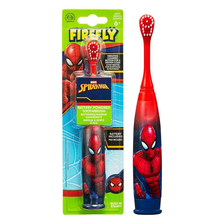 Firefly Spiderman Turbo Power Toothbrush – Electric Brush for Mighty Kids
