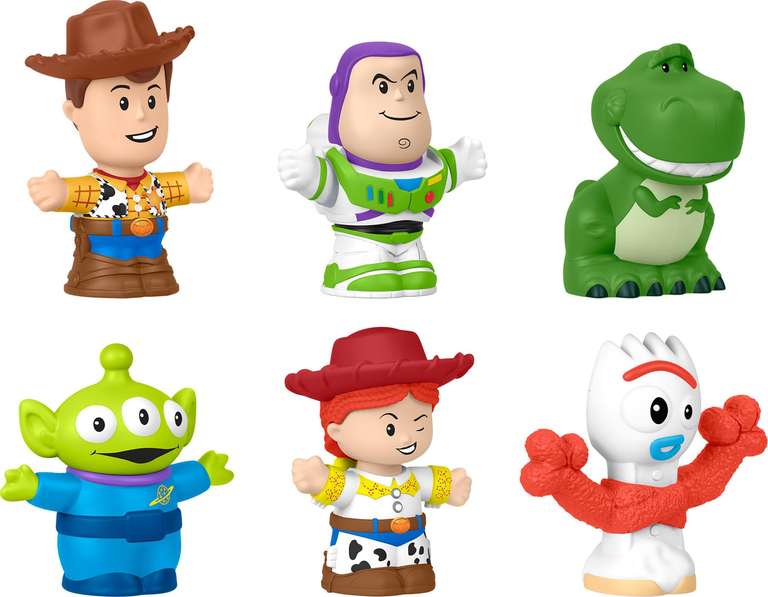 Fisher-Price Little People Toddler Toys Disney Pixar Toy Story Figure Set, 6 Characters, Kids Ages 18+ Months