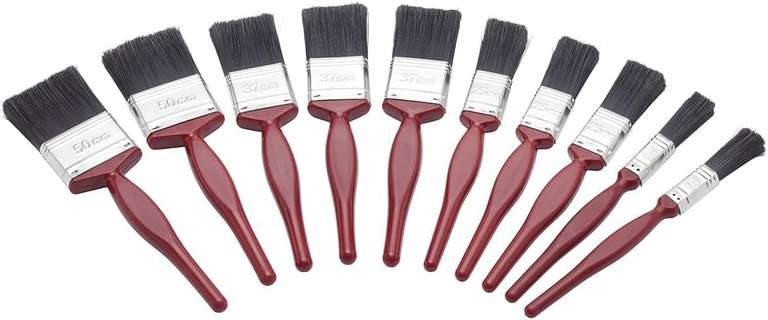Fit For The Job 10 pc Mixed Sizes Paint Brush Set