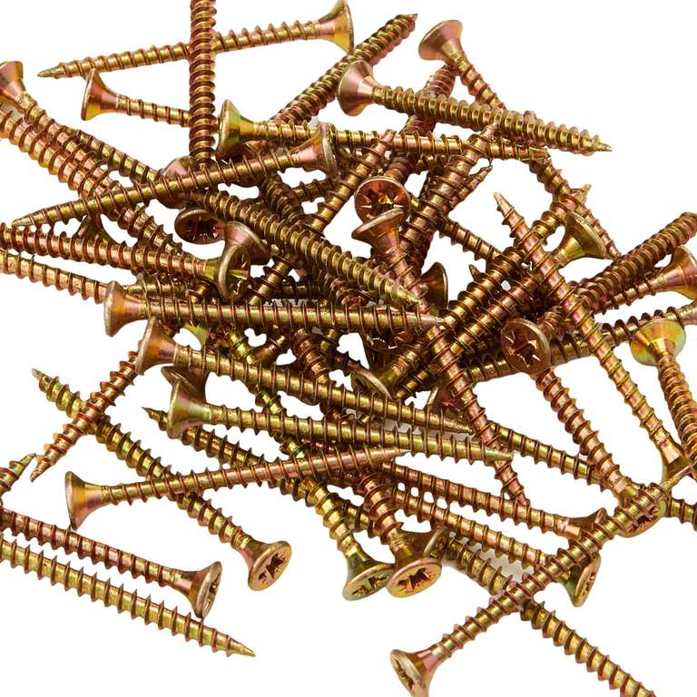 ForgeFix Multi-Purpose Single Thread Screws | 3.5 x 40mm | Zinc | Box 200