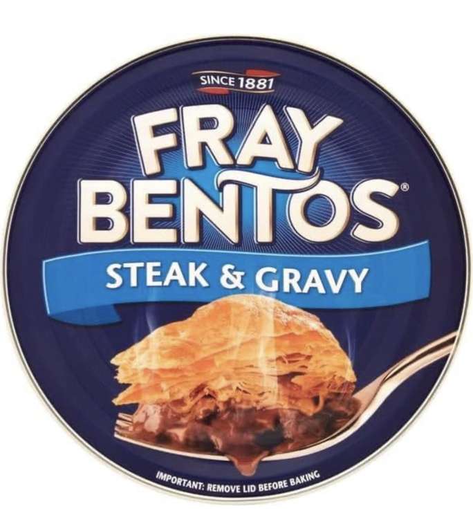 Fray Bentos Steak & Gravy Pie 425g