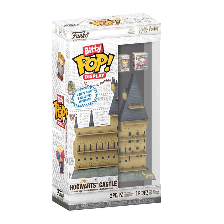Funko Bitty POP! Display: Harry Potter - Hogwarts Castle with Dumbledore & Luna Lovegood - Collectable Vinyl Figure - Official Merchandise