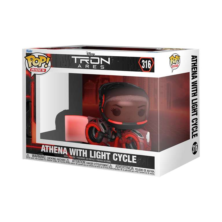 Funko Pop! Ride: Tron: Ares - Athena with Light Cycle - Collectable Vinyl Figure - Gift Idea - Official Merchandise