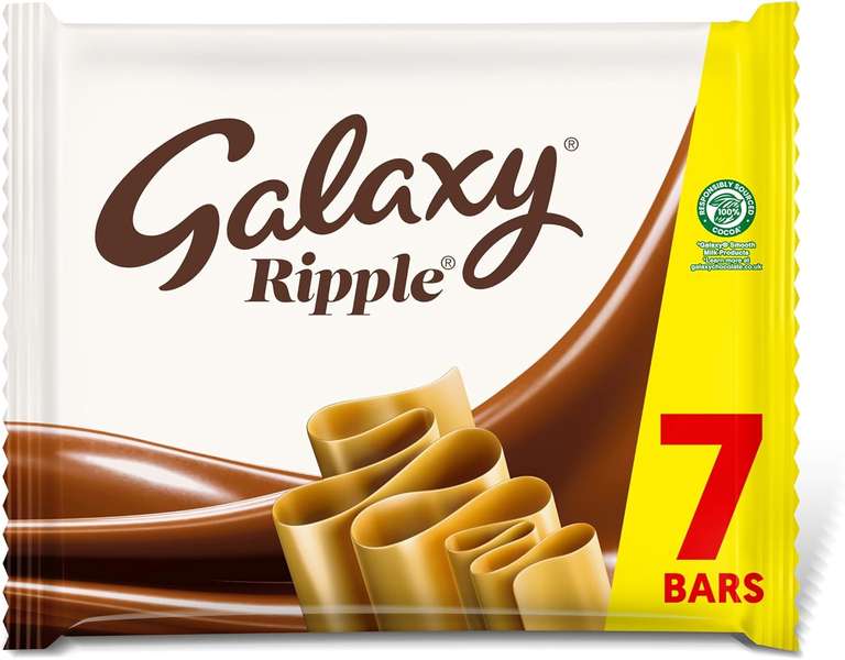 Galaxy Ripple Milk Chocolate Bars Multipack 7 x 30g