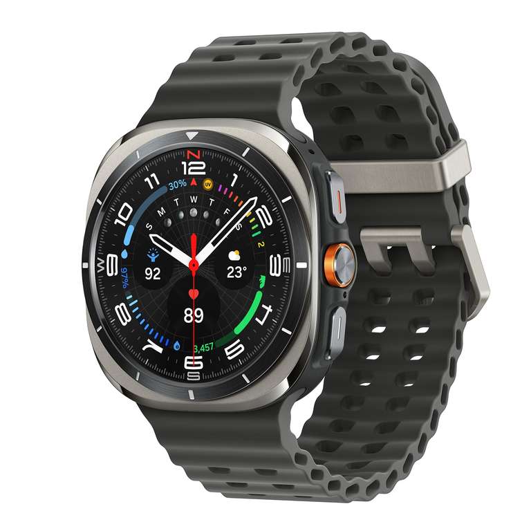 Samsung Galaxy Watch Ultra (2025), 47mm, LTE, Titanium Silver, 3 Year Extended Warranty (UK Version)