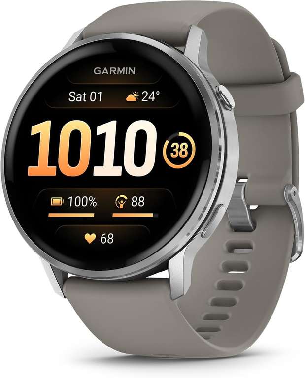 Garmin Venu 4, 45mm GPS Smartwatch, AMOLED Touchscreen, Grey
