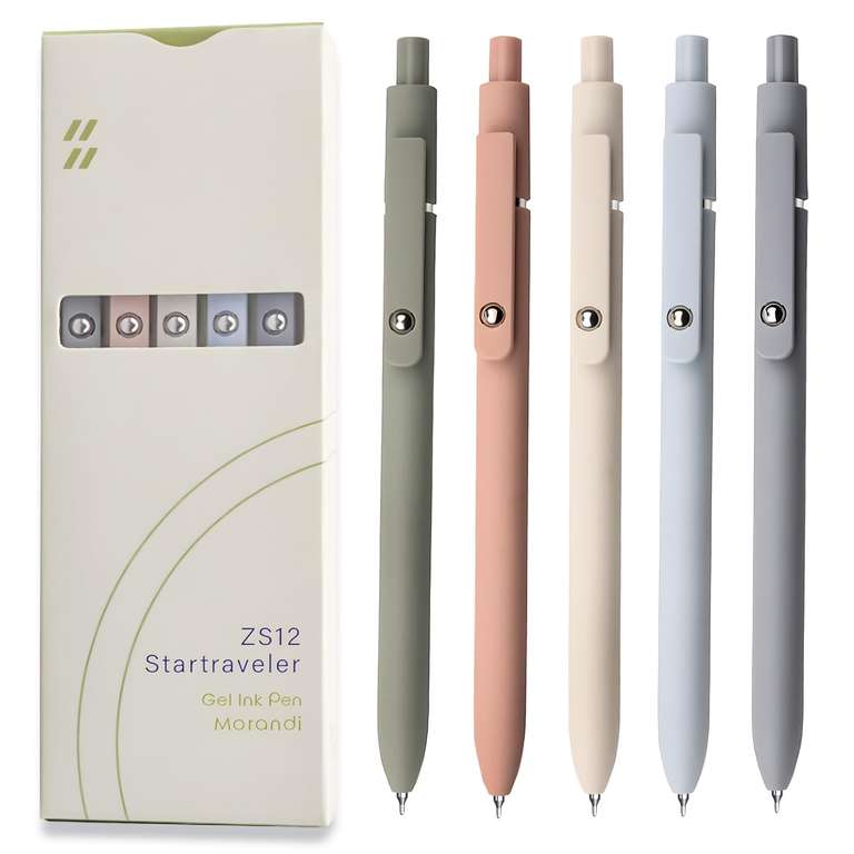 Gel Pens, 0.5mm Japanese Black Ink Fine Point Smooth Writing Pens, High-End Series Retractable Pens - Sold by XMYDB / FBA