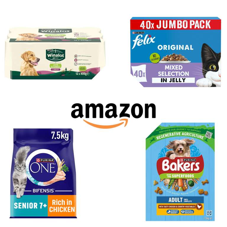 Get 4 For The Price Of 3 Cat & Dog Food & Snacks (Stacks With S&S & Current Offers) Mix & Match Over 200 Lines