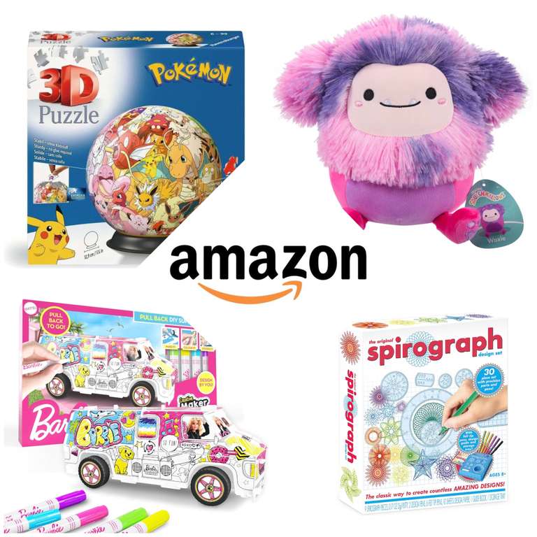 Get Any 3 For £20 On Selected Toys Over 100 Lines (Including Squishmallows, Harry Potter, Crayola, Disney & More)