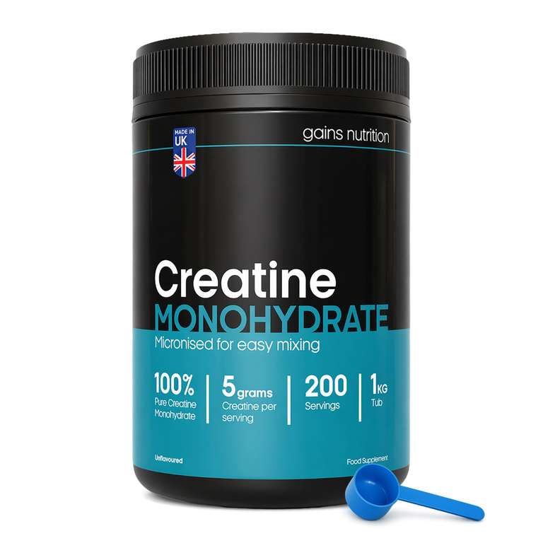 GN Creatine Powder | 1kg High Strength Creatine Monohydrate Powder 1kg / 2kg = £28.04 - More in OP - Sold by DealsGenie UK / FBA