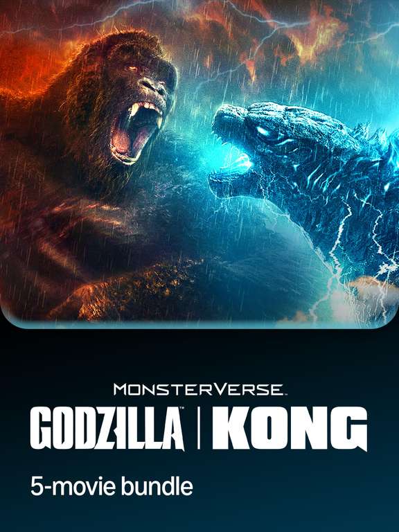 Godzilla vs Kong 5-Film Collection 4K UHD to Buy Prime Video