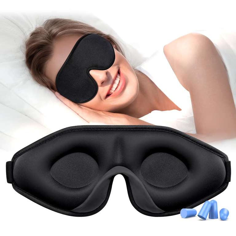 Gritin 100% Blackout Sleep Mask -Zero Eye Pressure Eye Mask - Sold by Flying-Store / FBA