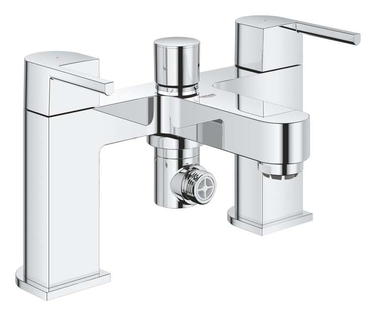 GROHE Plus 2-Handle Bath Mixer Tap with Shower Outlet