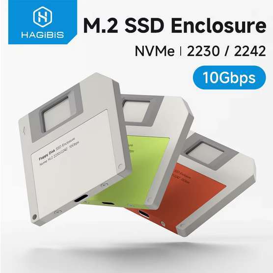 Hagibis Floppy Style USB-C External SSD Enclosure ( 2230 NVME / RTL9210CN ) @ Hagibis Official Store