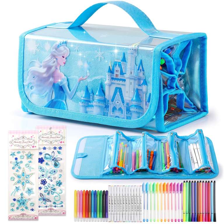 HappyGoLucky Froze Arts Sets for Kids , Colouring Pens and Painting Set - Sold by Funle Shop / FBA