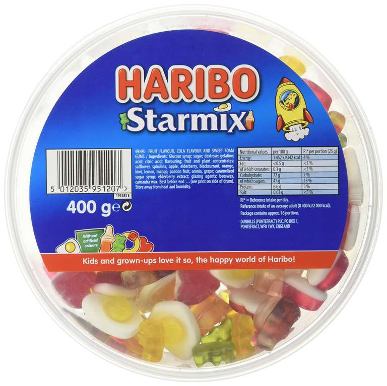 HARIBO Starmix – Gummy and Foam Sweets – 400g