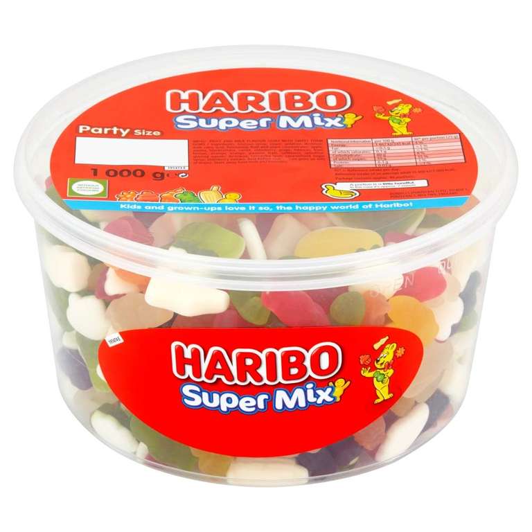 HARIBO Supermix Assorted Sweets Drum 1kg