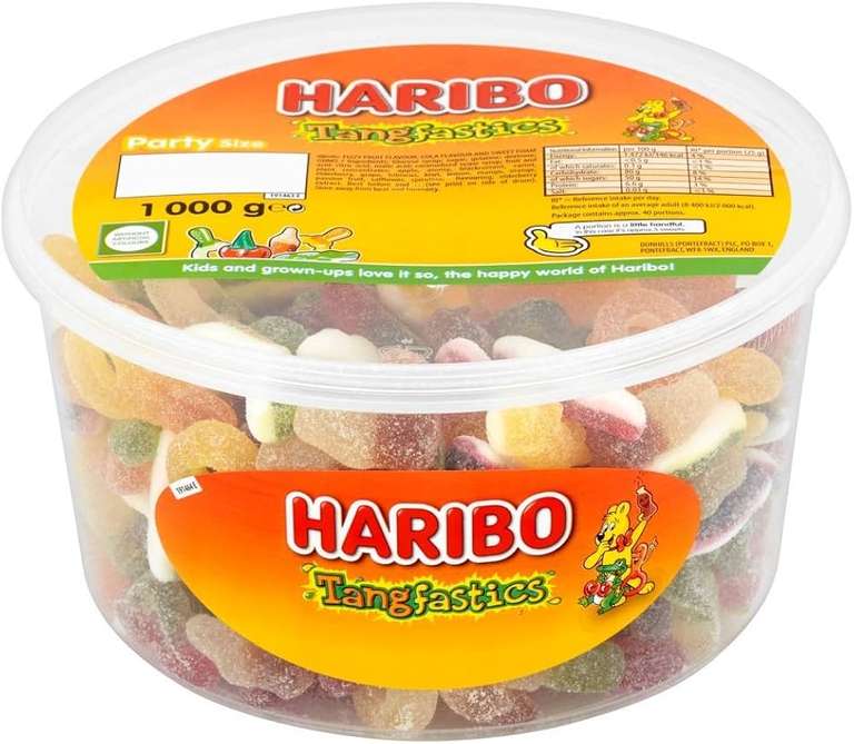 HARIBO Tangfastics Party Tub 1kg