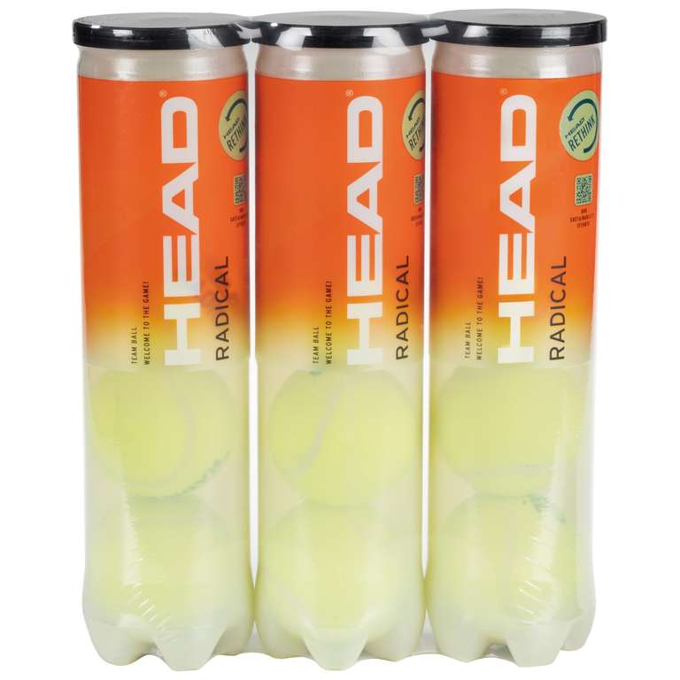 HEAD Radical Ball - 12 Balls (3 Tubes)