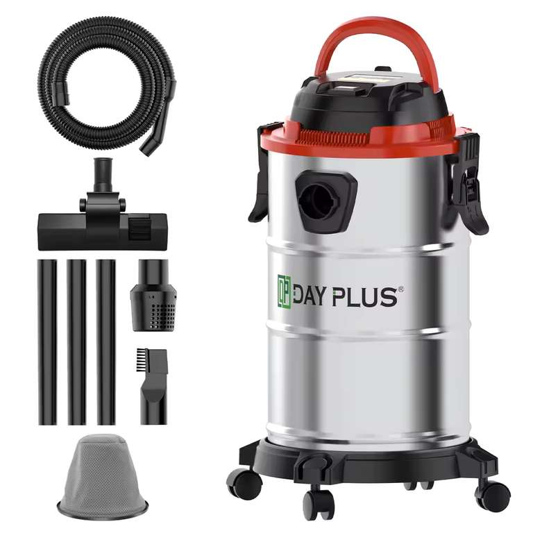 Heavy Duty Wet Dry Vacuum, 1200W 20L Industrial Strength with code - Zhitaozhang Tool