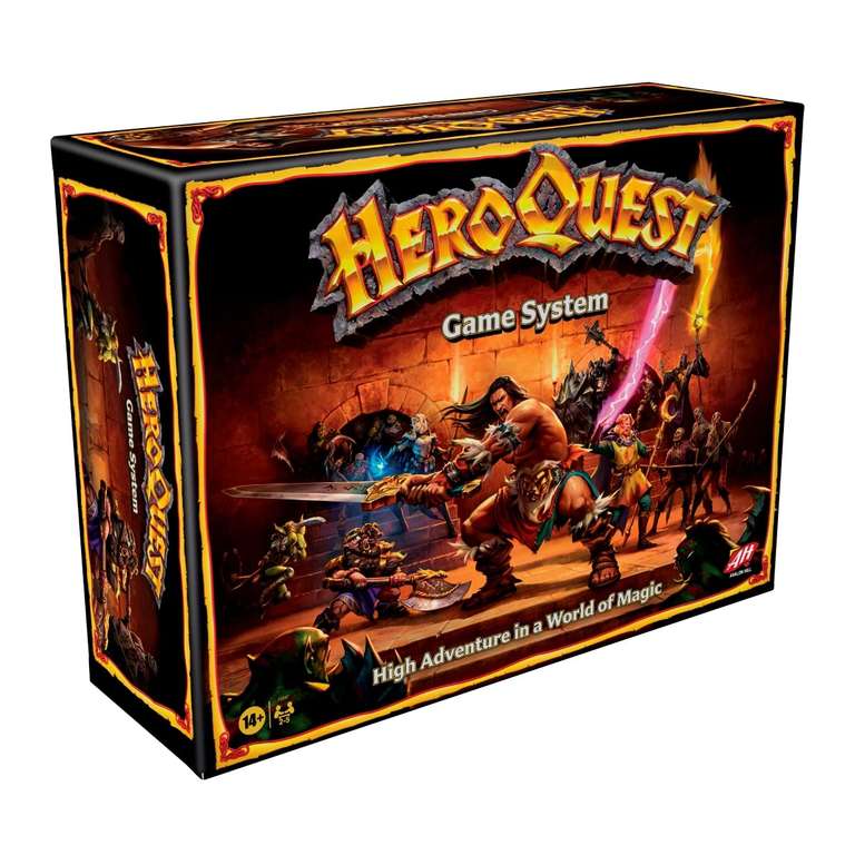 Avalon Hill HeroQuest Game System, Fantasy Miniature Dungeon Crawler Tabletop Adventure Game