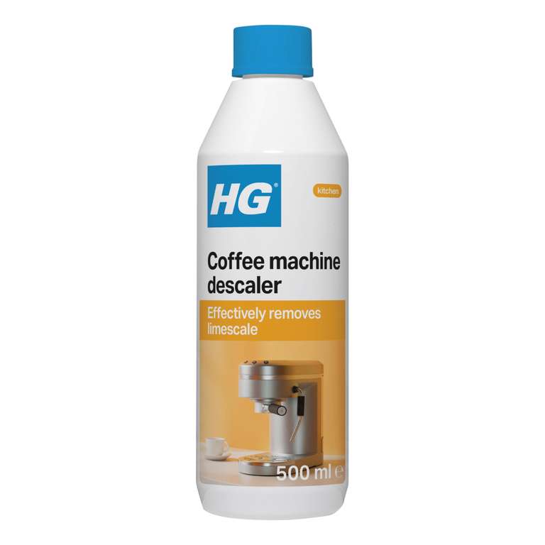 HG Coffee Machine Descaler, Tough Scale Remover for Espresso & Pod Machines, 500ml - £2.37 S&S
